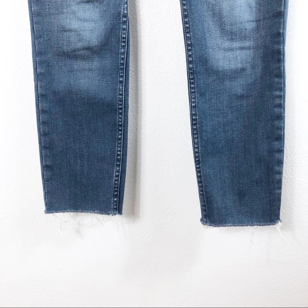 Free People Reagan Raw Hem Exposed Fly Skinny Jeans - Picture 5 of 10